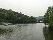 A pond in Guangming Butterfly Valley of Guangming Village.