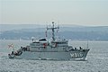 BNS Bellis entering Portsmouth Naval Base, UK, 9 July 2010.