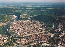 Besançon drone view