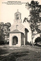 The Sainte-Marguerite-des Grès chapel, c. 1852, which replaced a Romanesque pilgrimage chapel.