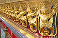 Garuda and Nagas, Wat Phra Kaeo, Bangkok, Thailand.