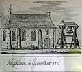 Drawing of the former church (1721)