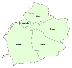 Malmö's city districts