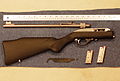 2008 Marlin Model 70PSS, disassembled, with ruler for scale