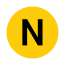 "N" train symbol