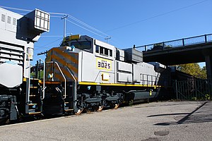 SD70ACS locomotive number 3025