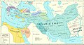 Ptolemaic dynasty of Macedonia (281-279 BC), Seleucid Empire (312-63 BC), Ptolemaic Kingdom (305-30 BC) and Maurya Empire (322-184 BC) in 281 BC.