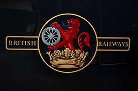 The later lion emblem on BR locomotives