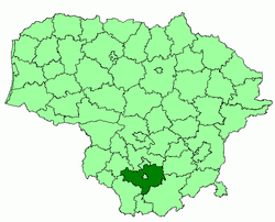 阿利图斯区在立陶宛的位置