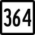 Route 364 marker