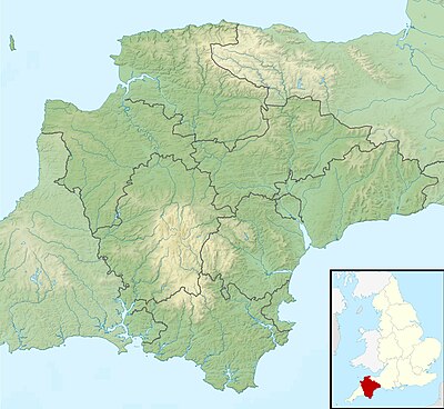 Location map Devon