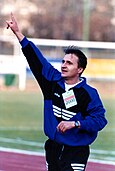 Edin Osmanović while coaching in HIT Gorica