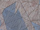 Federation Square's unmistakable sandstone building façade