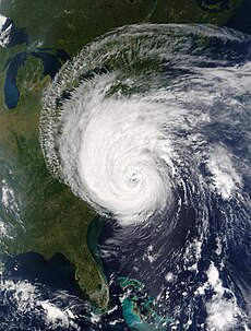 Hurricane Isabel approaching North Carolina's Outer Banks