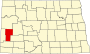 Billings County map