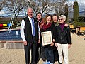 Mike Thompson presents Pat Leary a Congressional award