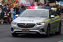 A local traffic enforcement Holden ZB Commodore