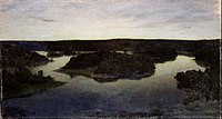 A Summer Night at Tyresö. 1895. 78 × 144 cm. Nationalmuseum, Stockholm.