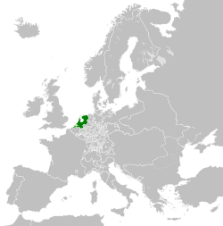 1789年荷兰共和国的领土范围。