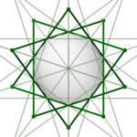 构成皮特里大星形十二面体的扭歪十角星