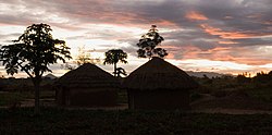 Sunrise in Patongo internally displaced persons camp (now Agago District).