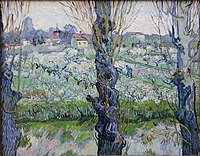 View of Arles, Flowering Orchards (1889)