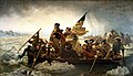 Image 49Washington Crossing the Delaware, an 1851 portrait by Emanuel Leutze depicting Washington's covert crossing the Delaware River from Bucks County, Pennsylvania to Mercer County on December 25, 1776, prior to the Battle of Trenton (from New Jersey)