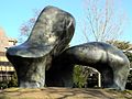 Sheep Piece, 1971–72 by Henry Moore (Riesbach harbour)