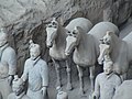 Three Terracotta Army horses