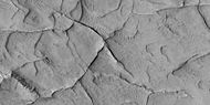 Close-up of ridge network, as seen by HiRISE under HiWish program. This is an enlargement of a previous image.