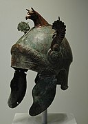 Attic helmet, 350 BCE to 300 BCE