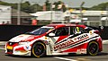 Neal's Civic at Oulton Park in the 2013 BTCC season