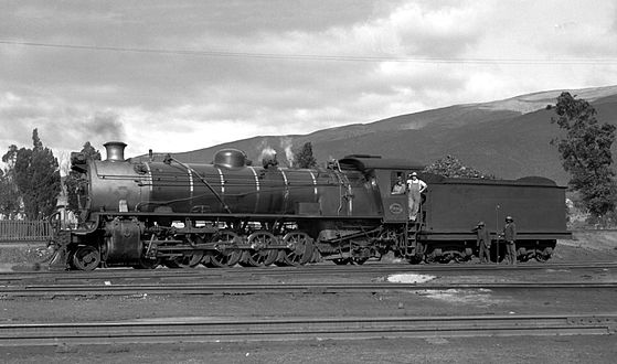 Class 14CR no. 1995, reboilered with a Watson boiler, De Doorns, c. 1945