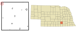 Location of Trumbull, Nebraska