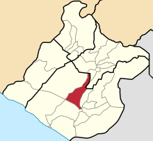 Location of Alto de la Alianza in the Tacna Province