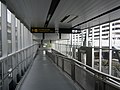 Connecting walkway from the airport to the railway station