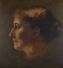 Elizabeth Coffin, Small Head in Profile (Portrait of Mary Eliza Starbuck), c. 1890, Nantucket Historical Association