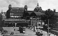 View from the south after 1932 after the underpass had been widened