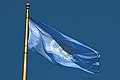 Image 17The Flag of the United Nations flying at United Nations Plaza in the Civic Center, San Francisco, California. The UN is one of the key organizations in the process of the political globalization. (from Political globalization)