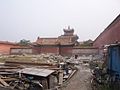 建福宮花園復建工地，南側為雨花閣