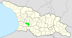 瓦尼市镇在格鲁吉亚的位置