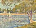 《春天，塞纳河上的大碗岛》（La Seine à la Grande Jatte. Printemps），1888年，收藏于比利时皇家美术博物馆