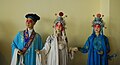 Statues of the three protagonists in the Peking opera