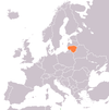 Location map for Lithuania and Malta.