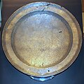 This large "charger" was a pewter plate used to serve food aboard ship.