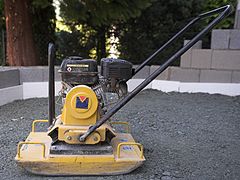 A small plate compactor