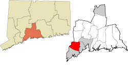 Orange's location within the South Central Connecticut Planning Region and the state of Connecticut