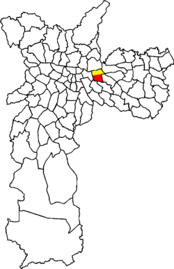 Location in the city of São Paulo