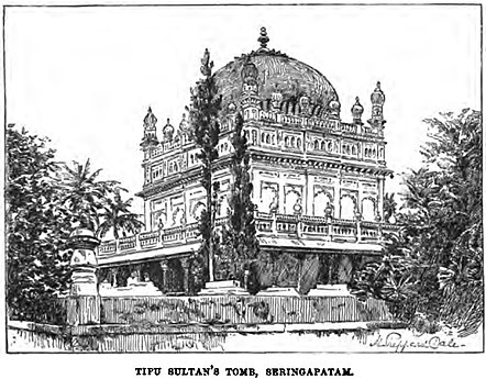 Tipu Sultan's Tomb, Seringapatam (Caine, 1891, p. 519).[24]