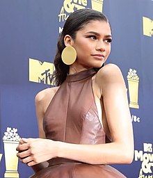 Zendaya at the 2018 MTV Movie & TV Awards